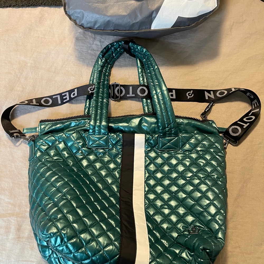 Rare! Emerald green Oliver Thomas x Peloton Kitchen Sink Tote. EUC - no damages